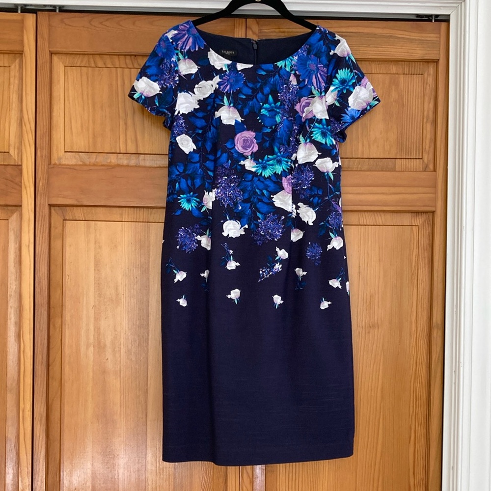 Floral Blue and Purple Dress